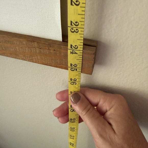 Rustic Wall Hanging with Black Script - Picture 2 of 3